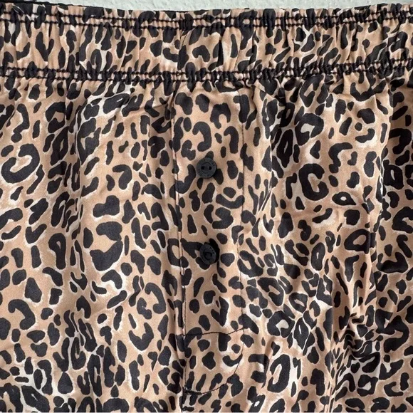 NWT Victorias Secret 2-piece Boxer Short Set Women’s XS Leopard Print/Stripes - Picture 12 of 15